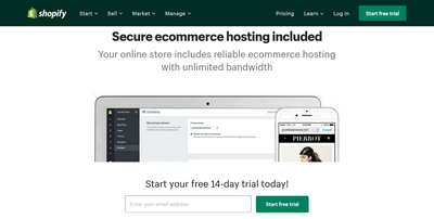 shopify web hosting